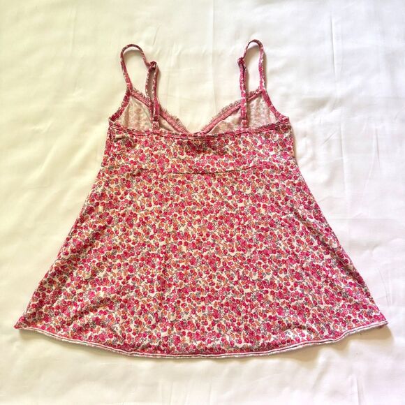Vintage Victoria's Secret Angels Pink Sleep Lingerie Set Floral Print Size S & M - Picture 5 of 9
